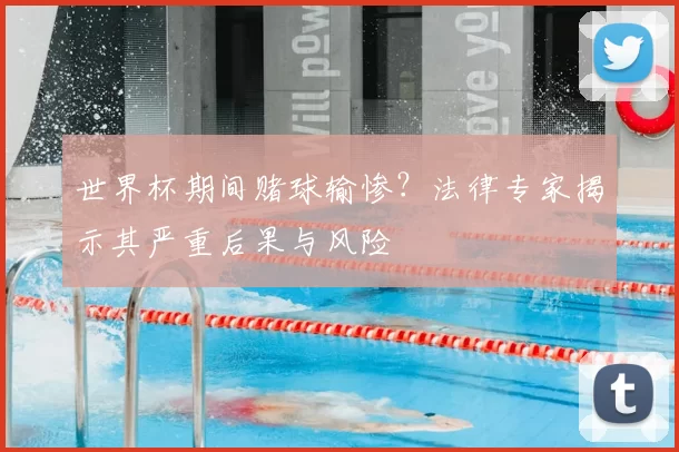 世界杯期间赌球输惨？法律专家揭示其严重后果与风险