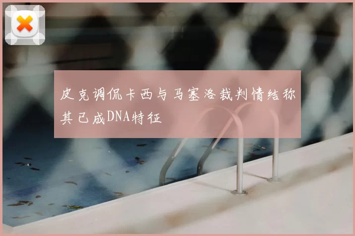 皮克调侃卡西与马塞洛裁判情结称其已成DNA特征